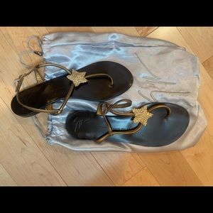 Giuseppe Zanotti Swarovski Crystal Star Sandals